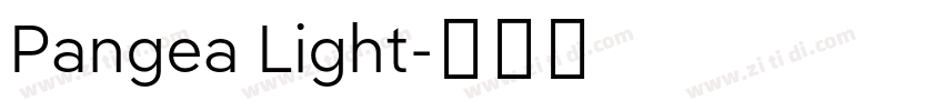 Pangea Light字体转换